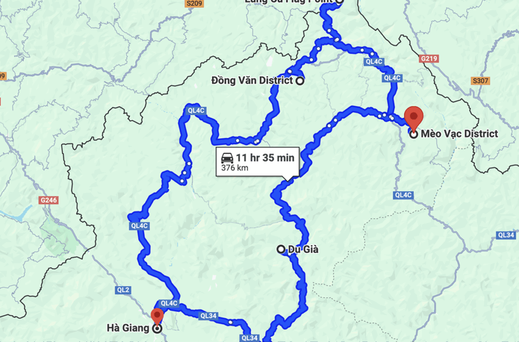 Essential Destinations On The Ha Giang Loop Map