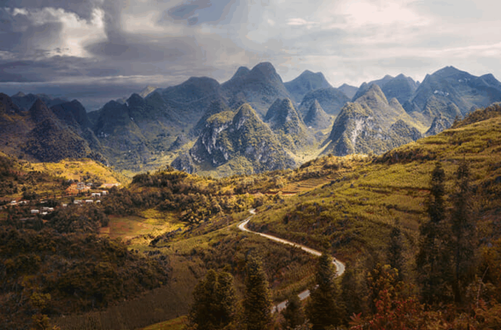 Location of Dong Van Karst Plateau