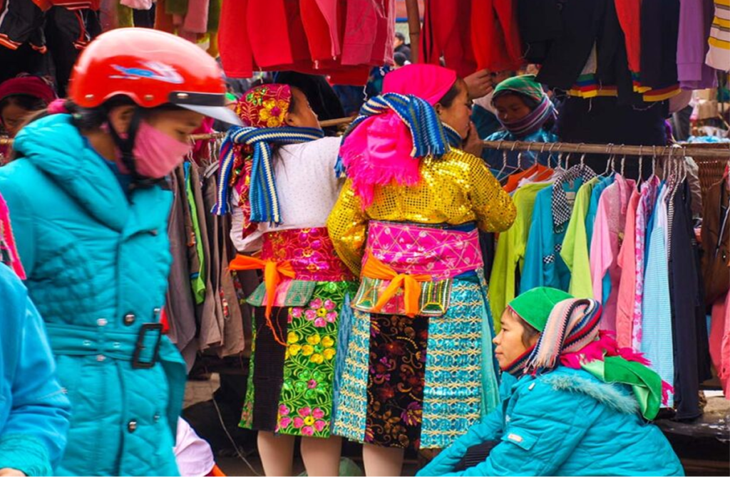 The Lively Atmosphere at Quan Ba Central Market