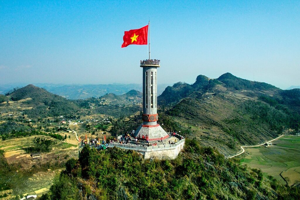 Lung Cu Flag Tower, Vietnam's northernmost point in the Ha Giang border zone