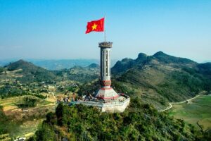 Lung Cu Flag Tower, Vietnam's northernmost point in the Ha Giang border zone