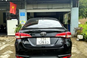 Toyota Vios 2025 rental car rear view, Ha Giang