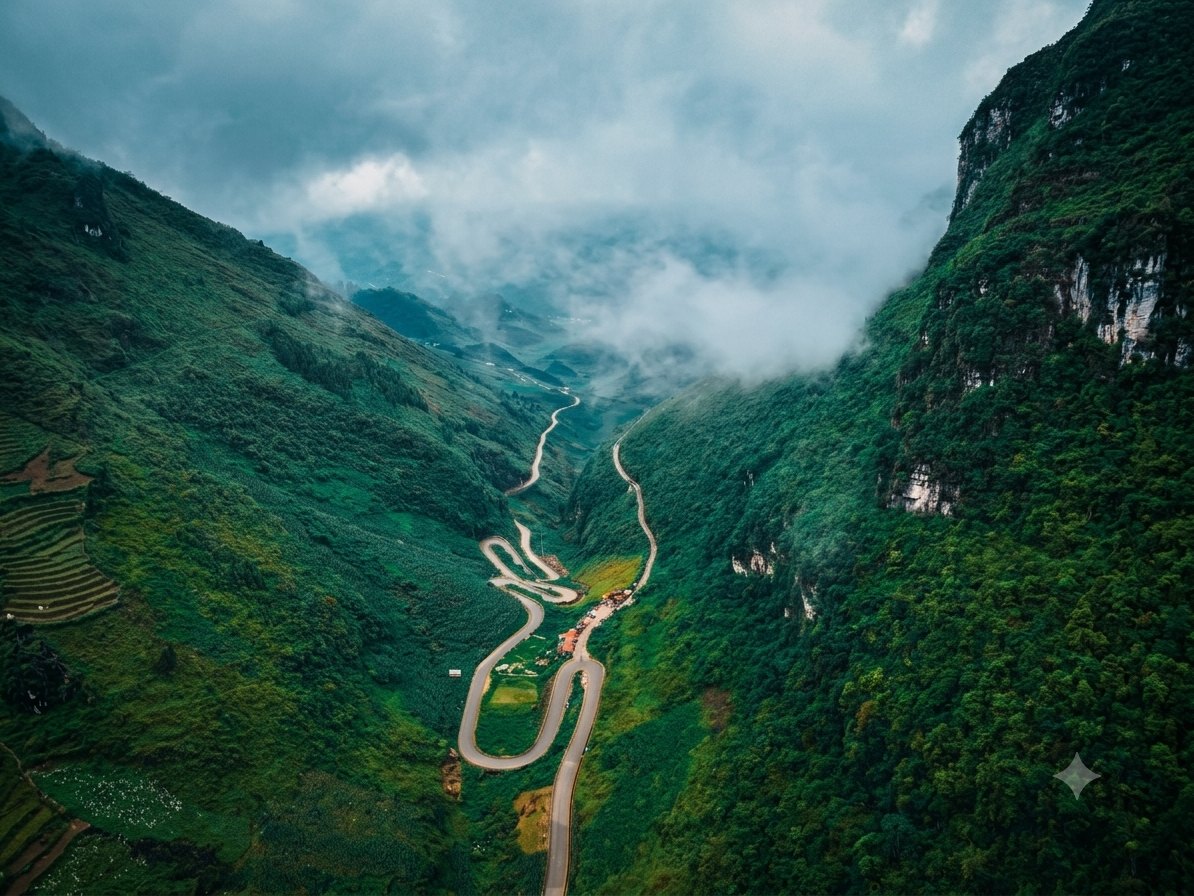 Dong Van Accommodation During the Buckwheat Festival: Real 2026 Prices and How to Book 6 Tham Ma slope on the road from Yen Minh to Dong Van, Ha Giang Loop