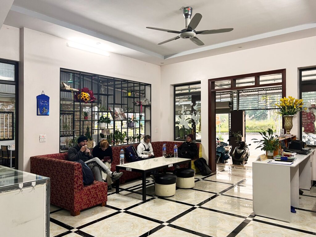 Ha Giang Loop Luggage: Where to Leave Your Big Bag and What to Carry (2026) 1 Ha Giang Loop luggage left safely in the Ali Hostel lobby in Ha Giang city